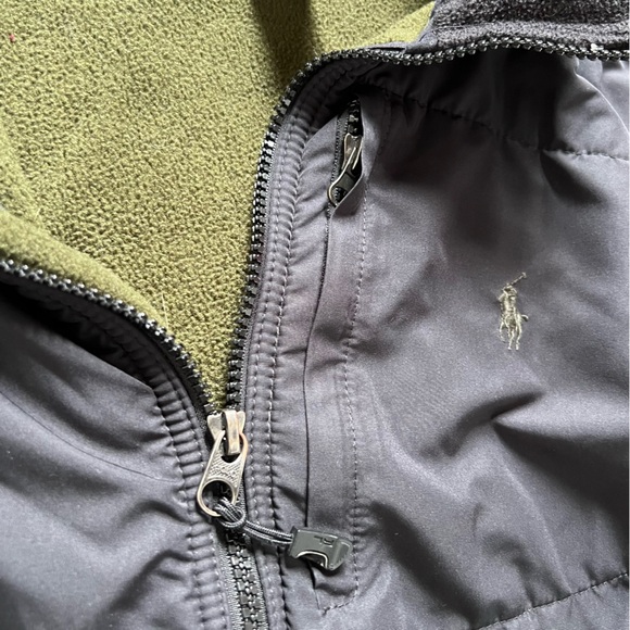 Polo Ralph Lauren Olive Green Black Polartec Denali Fleece Jacket Men's size XL - Picture 4 of 11